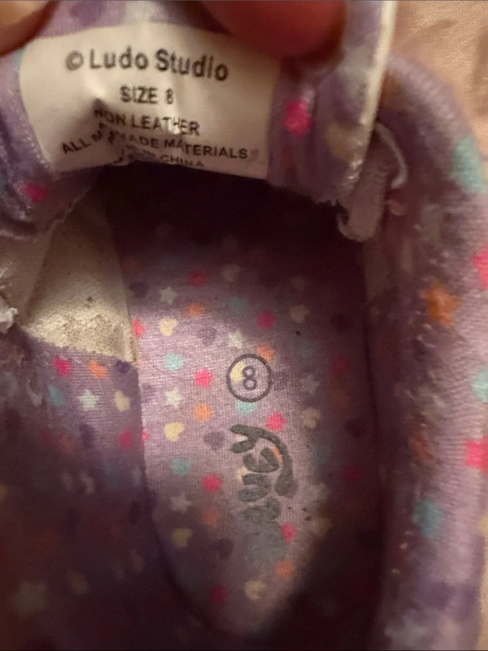 Bluey Ground up toddler Heart-Accent Sneakers in Pink, White and Lavender